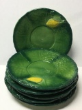 Group of Believed to be Majolica Saucers Made in Italy