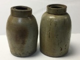 Pair of Vintage Pottery Crocks
