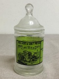 Vintage Uric Acid or Gout Poison Glass Jar