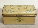 Vintage Hand Painted Tin Box