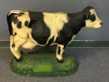 Vintage Plastic Cow Display