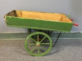 Vintage Wooden Wheel Barrow