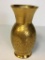 Wheeling Decorating Glass Co. Gold Tone China Vase
