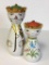 Vintage Pottery King and Queen Salt/Pepper Shakers Made in Italy