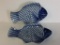 Pair of Porcelain Fish Plates