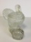 Pair of Vintage Clear Glass Turkey Shaped Candy/Cranberry Sauce Dish