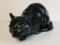 Black Cat Ceramic Night Light Made in Austria