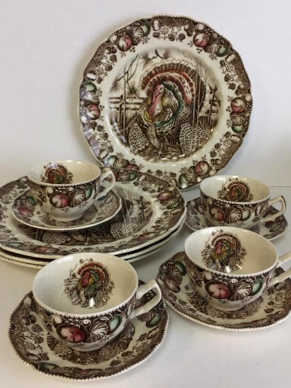Johnson Brothers "His Majesty" Plates, Saucers and Tea Cups