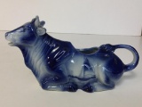 Vintage Flow Blue Cow Creamer Germany