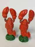 Set of Ceramic Lobster Salt/Pepper Shakers