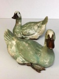 Pair of Stoneware Ducks