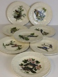 Set of 8 Vintage Alfred Meakins National Audubon's Birds of America Collector Plates