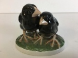 Pair of Chickens Signed Rosenthal Selb Bavaria by Karl Himmelstoss
