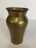 Hammered Brass Vase