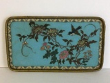 Vintage Brass and Tile Tray