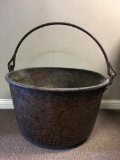 Antique 50 Gal Copper Cauldron w/Handle