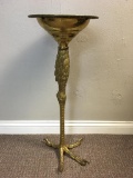 Brass Claw Foot Plant Stand