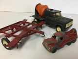 Lot of Tootsie Toy Truck and Structo Toy Cement Truck