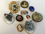 Group of Vintage Pendants and Brooches