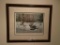 Framed Barney Cole Print, Metro Tranquillity, 86/500, Frame is 30 inches by 25 inches