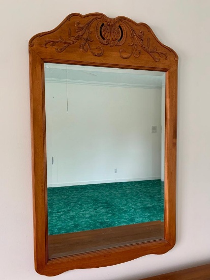 Ornate Wood Framed Mirror