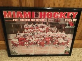 Framed, 2005-2006 Miami of Ohio, Hockey Team Poster, Signed