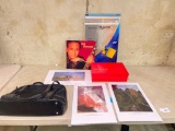 Group Lot With Bag, Prints, Coin Holders and More as Pictured
