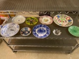 Shelf Lot of Porcelain Plates as Pictured