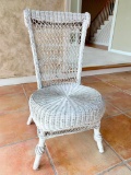 Tall Back Wicker Chair