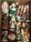 Group Lot of Misc Resin Santa Claus Decor