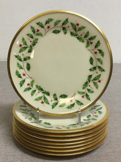 Group of Lenox Holiday Salad/Dessert Plates