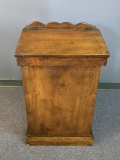 Wood Tater Bin/Garbage Can with Removable Top