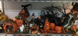 Shelf Lot of Halloween Decor/Knick Knacks