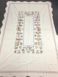 Vintage Hand Stitched Tablecloth