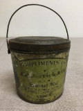 Antique JP Derrick and Co Holiday Tin