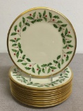 Group of Lenox Holiday Appetizer Plates