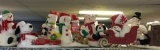 Shelf Lot of Misc Christmas Decorations
