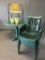 Sunbeam Outdoor Patio Lot Incl Table, Folding Chairs and More