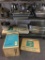 Two Shelf Lot of Kitchen Items Incl Pots, Pans. Hot Plates and More