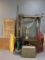 Large Treasure Lot Incl Twin Bed Frame, Wire Dog Crate, Folding Table, Lamp, Vacuum and More