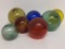 Group of Seven Blown Glass Fishing Floats
