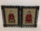 Pair of Framed Needlepoint of Asian Man and Woman