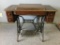 Antique Singer Sewing Machine and Cabinet