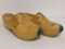 Pair of Vintage Wooden Dutch Shoes Made in Holland, MI 1977