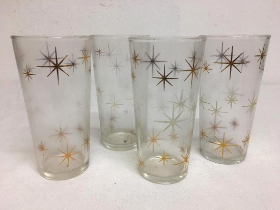Group of Four Vintage Cocktail Glasses