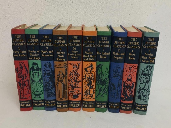 10 Volumes of "The Junior Classics" Books by P. F. Collier