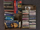 Media Lot Incl Cassette Tapes, VHs Tapes and CD's