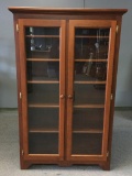 Wood Two Door Showcase/Cabinet