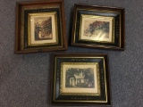 Group of Three Framed Vintage Al Mettel Prints