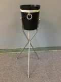 Vintage Bolta Ice Bucket w/Folding Metal Stand